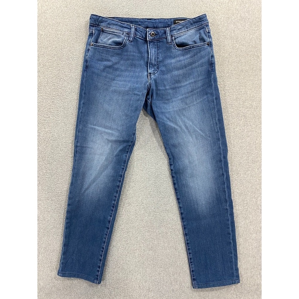 Bonobos Jeans Mens 32x32 (33x30) Premium 4 Way Stretch Athletic Fit Blue Denim